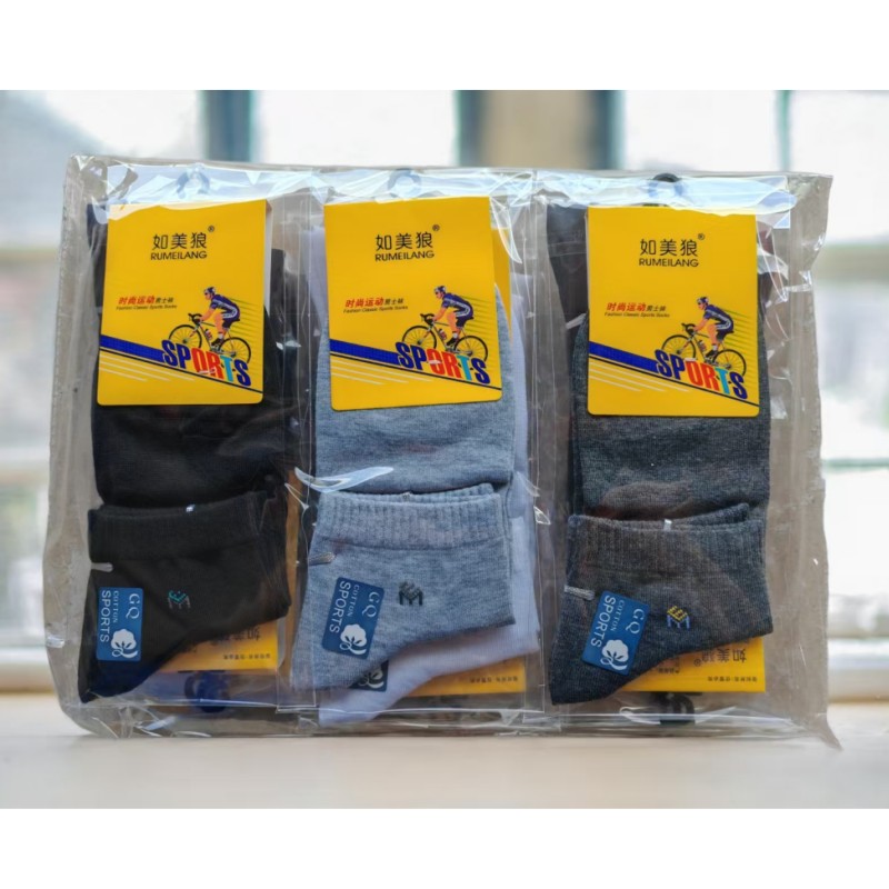 如美狼中筒运动袜
